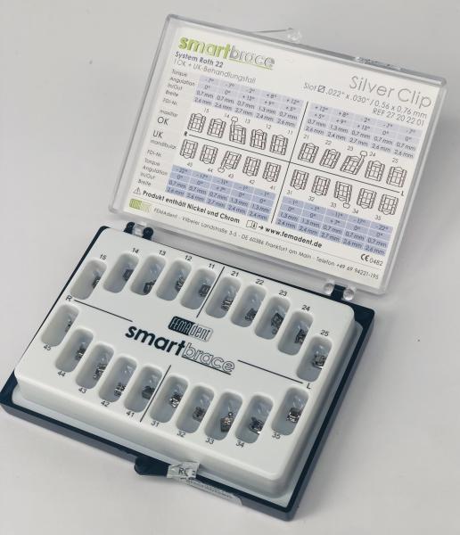 smartbrace Silver Clip, Roth 22, 1-Fall-Set